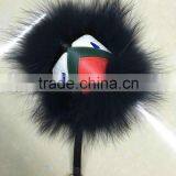 Hot Fashion Raccoon Fur Accessories Monster Fur Keychain Leather Keychain Fur Pompoms thumbnail-1