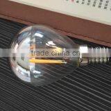 ce Rohs ul Certification Filament Led Light Half Mirror G45 3w Led Bulb Type E27 Globe Led Light