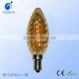C35 Antique Retro Vintage LED Edison Bulb E27 LED Bulb E14 Filament Light 220V Glass Bulb Lamp 2W 4W Candle Light Lamp