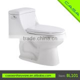 Popular white dormitory waterless one piece CUPC ceramic toilet item