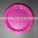 7 inch disporable round shape PS plastic dinner plate for party