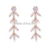 Mexican Vietnam Gold Jewelry 14K Long Gold Earring thumbnail-3