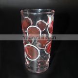 color spray glass cup