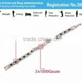 Noproblem P043 FDA Stainless Steel Magnetic Tourmaline Germanium Power Bracelet thumbnail-4