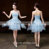 Purple Pink Champagne Violet White Sky Blue Off-shoulder Bridesmaid Dress Knee Length Prom Gowns Party Princess Ball Dress thumbnail-4