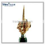 Polyresin Nautical Decoration Sea Sehll Conch Stainless Steel Wine Bottle Stopper thumbnail-2