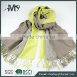 3 layer christmas long plain color women scarf latest design shawl
