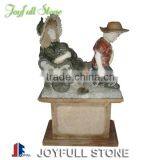 Boy and Girl Marble Garden Statue Carving