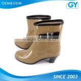 Factory best price lady high heels rubber shoes