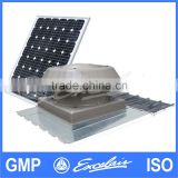 Hybrid solar power exhaust fan without any battreries