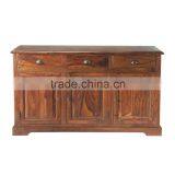 3 Drawers 3 Doors Sideboard with Mango Wood