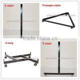 Metal Gridwall Legs and Bases of Gridwall Floor Fixtures