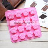 New Product Food Grade Microwave Oven Freezer Safe Non-stick 16 Pawprint Handmade Silicone Soap Moulds Molds thumbnail-1