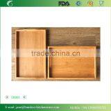 TR001 Bamboo Home Basics Serving Tray With Handle thumbnail-3