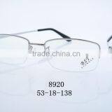 2016 New Stylish Metal Optical Lens Frames Half Rimless 8920