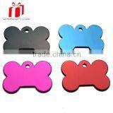 Bone Shape Custom Pet Id Tag / Wholesale Aluminum Blank Various Designs Dog ID Tag