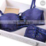 Underwear Padded Push Up Bra Set, Princess Straps Belt, Lace Bra and Panty Set for Women thumbnail-2