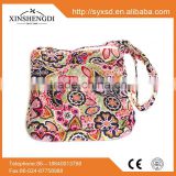 China manufacturers cotton floral quilted pop portable ladies oem satchel