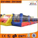 EN14960 Durable 0.55mm PVC Amusing Mini Inflatable Soccer Field for Kids Gane