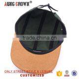 Flat Brim Design Your Own 5 Panel Hat Cap thumbnail-6