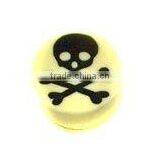 New Design Acrylic Skull Saddle Plug Ear Gauges Body Jewelry