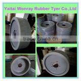 Electric Outdoor Small Hydraulic Scissor Lift Platform Tyre With Grey Rims 5 Holes