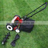 3-in-1 Hand Push Reel Mower-Scarifier-Aerator 14" thumbnail-1