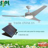 vent goods Solar Power ceiling fan ,solar rechargeable with battery system G