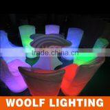 Hotel Restaurant Modern LED Dinner Glowing Chair thumbnail-4