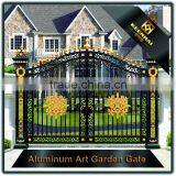 Color Painted Aluminum Front Yard Gate With Decorative Metal Artworks thumbnail-4
