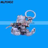 Resin Skull Head Cheap Keyring Wholesale Key Chain thumbnail-1