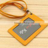 Leather Work Card Holder, Bus Capitol, PU Hang Rope Card Package thumbnail-3