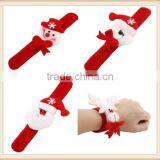 2pcs Christmas Snowman Slap Wristband Bracelet Kids Adult Circle Hand Ring thumbnail-1