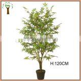 Green Artificial Maple Tree in 4' Tall for Indoor Decoration thumbnail-1