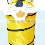 Cartoon Kid Pop-Up Laundry Hamper,Tiger, Yellow thumbnail-1