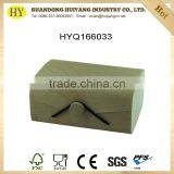 Custom Wooden Birch Veneer Gift Box With Elastic Enclosure thumbnail-1