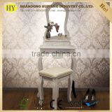 modern make up dresser table with mirror and stool