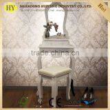Modern Make up Dresser Table With Mirror and Stool thumbnail-1