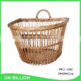 Vintage One Handle Decoration Hanging Wicker Wall Basket thumbnail-1