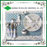 Mini White Wicker 100% Hand Woven Willow Picnic Basket for 2 Person thumbnail-3