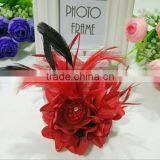 High Quality Flower Fabric Brooch for Hair or Cloth Decoration thumbnail-2