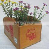 Cheap Wooden Flower Containers Wooden Pots and Planters Wooden Garden Pots thumbnail-1