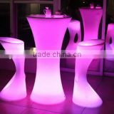 Chargeable Remote Control Party Supplies Festive Decorative Cocktail Table Cordless Led Lighted Illuminated Tables For Events