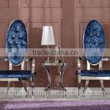 FS 019 Elegant Fancy Decoration Living Room Leisure Chair Single Chair Visitor Hotel Room Bedroom Chair Wedding Silver Chairs thumbnail-1