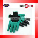 Garden Gloves for Digging & Planting With 4 ABS Plastic Claws Gardening Gloves thumbnail-3