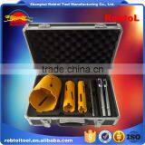 7 in 1 Kit Cured Reinforced Concrete Diamond Core Drill Bits Asphalt Masonry Cement Brick Block Wet Boring Segmented thumbnail-2