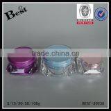 Different Size Special Shape Blue Skin Bleaching Cream Acrylic Jar Cosmetic Acrylic Cream Plastic Jar Wholesale Cost Price thumbnail-5