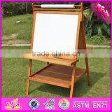 2016 New Design Multi-function Children Wooden Chalkboard Easel for Sale W12B104 thumbnail-5