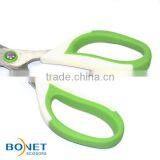 SST0042 LFGB Certificated 7" Easy Cutting Action Green Soft Grip Student Scissor thumbnail-4