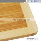 New 2016 Organic Bamboo Cutting Boards - Large Kitchen Cutting Board and Wooden Cheese Board - Wooden Pallets and Juice Drip Tra thumbnail-4